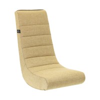 The Crew Furniture Classic Video Rocker Floor Gaming Chair, Kids And Teens, Home D?Cor Polyester Linen, Camel