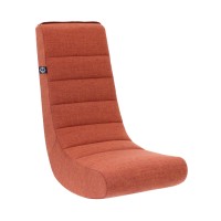 The Crew Furniture Classic Video Rocker Floor Gaming Chair, Kids And Teens, Home D?Cor Polyester Linen, Retro Orange