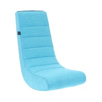 The Crew Furniture Classic Video Rocker Floor Gaming Chair, Kids And Teens, Home D?Cor Polyester Linen, Aqua