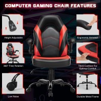 Dumos Ergonomic Computer Gaming Chair Home Office Desk With Pu Leather Lumbar Support Height Adjustable Big And Tall Video Ga