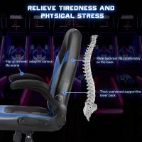 Dumos Ergonomic Computer Gaming Chair Home Office Desk With Pu Leather Lumbar Support Height Adjustable Big And Tall Video Ga