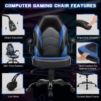 Dumos Ergonomic Computer Gaming Chair Home Office Desk With Pu Leather Lumbar Support Height Adjustable Big And Tall Video Ga