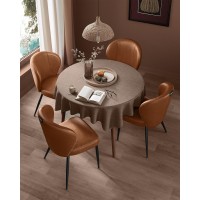 Vasagle Ekho Collection Dining Chairs Set Of 2 Upholstered Kitchen Chairs Comfortable Seat Synthetic Leather With Stitching