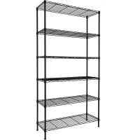 Regiller 6Wire Shelving Metal Storage Rack Adjustable Shelves Standing Storage Shelf Units For Laundry Bathroom Kitchen Pantry