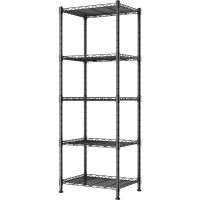 Regiller 5Wire Shelving Metal Storage Rack Adjustable Shelves Standing Storage Shelf Units For Laundry Bathroom Kitchen Pantry