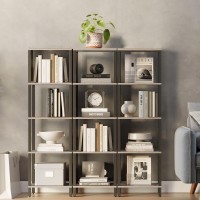 Tutotak Bookshelf 5Tier Tall Book Shelf Narrow Bookcase For Small Space Diy Stackable Bookshelf For Living Room Office St