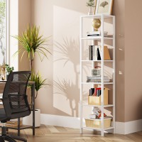 Tutotak Bookshelf 6Tier Tall Book Shelf Narrow Bookcase For Small Space Diy Stackable Bookshelf For Living Room Office St