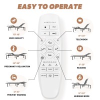 Asonly Adjustable Bed Frame Queen Adjustable Bed Base With Massage Zero Gravity Electric Bed With Wireless Remote Head And Fo