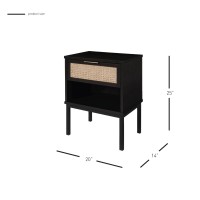 Caine Rattan Night Stand/ Side Table