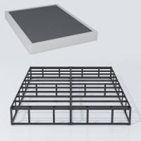 Xinxinyan Box Spring Full Size 7 Inch High Heavy Duty Mattress Foundation Sturdy Metal Box Springs Only With Fabric Cover Set