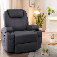 Flamaker Power Lift Recliner Chair With Massage For Elderly Ergonomic Lounge Chair Classic Single Sofa With 2 Cup Holders Side P