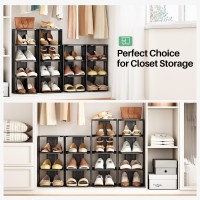 Kitstorack Small Shoe Rack 8 Tiers Stackable Shoe Rack For Closet Diy Free Standing Shoe Organizer Vertical Shoe Rack For Small