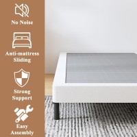 Vaciwe Box Springs Twin Xl 4 Inch 1500Lbs Heavy Duty Metal Frame Mattress Foundation Nonslipno Noiseeasy Assemblyeasy Clea