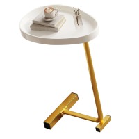 Airshi Cshaped Side Table, Cshaped Mini Coffee Table For Home Use (Gold)