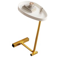 Airshi Cshaped Side Table, Cshaped Mini Coffee Table For Home Use (Gold)