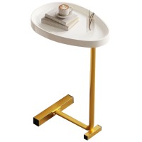 Airshi Cshaped Side Table, Cshaped Mini Coffee Table For Home Use (Gold)