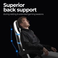 Ngen Video Gaming Chair With Footrest High Back Ergonomic Comfortable Office Computer Desk With Lumbar Support Height Adjustabl