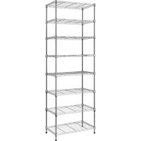 Regiller 8Wire Shelving Metal Storage Rack Adjustable Shelves Standing Storage Shelf Units For Laundry Bathroom Kitchen Pantry