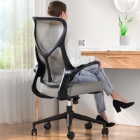 Sweetcrispy Ergonomic Office Desk Computer Chair Comfy High Back Swivel Rolling Home Mesh Gaming Chairs With Wheels Lumbar Sup