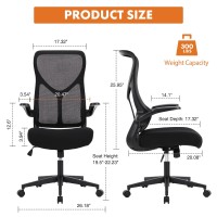 Sweetcrispy Ergonomic Office Desk Computer Chair Comfy High Back Swivel Rolling Home Mesh Gaming Chairs With Wheels Lumbar Sup