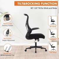 Sweetcrispy Ergonomic Office Desk Computer Chair Comfy High Back Swivel Rolling Home Mesh Gaming Chairs With Wheels Lumbar Sup