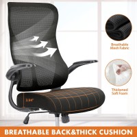 Sweetcrispy Ergonomic Office Desk Computer Chair Comfy High Back Swivel Rolling Home Mesh Gaming Chairs With Wheels Lumbar Sup