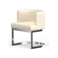 Neos Modern Furniture C1422Wh-Ch Chair, White