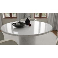 Neos Modern Furniture T0801R Dining Table, White/Gray