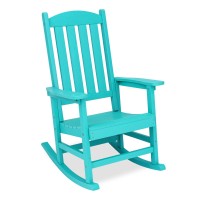 Lue Bona Outdoor Rocking Chair Hdps Poly Rocking Chair All Weather Resistant Plastic Outdoor Indoor Porch Rocker Heavy Duty R