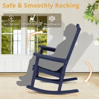 Lue Bona Outdoor Rocking Chair Hdps Poly Rocking Chair All Weather Resistant Plastic Outdoor Indoor Porch Rocker Heavy Duty R