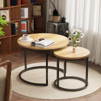Smuxee Nesting Coffee Table Set of 2, 23.6