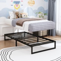 Xinxinyan Twin Platform Bed Frame 10 Inch High Heavy Duty Twin Size Metal Mattress Foundation Bed Frame Twin Size No Box Spring