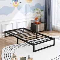 Xinxinyan Twin Platform Bed Frame 10 Inch High Heavy Duty Twin Size Metal Mattress Foundation Bed Frame Twin Size No Box Spring