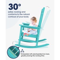 Kingyes Outdoor Patio Rocking Chair Green