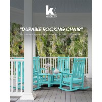 Kingyes Outdoor Patio Rocking Chair Green