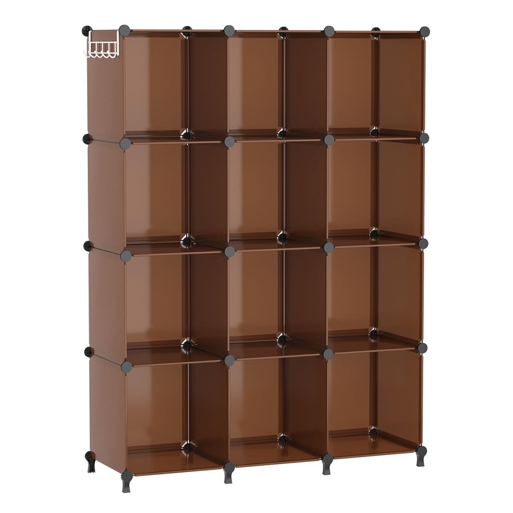 Awtatos Cube Storage Organizer Storage Cubes Shelves Bookshelf 12 Cube Closet Organizers And Storage Diy Stackable Plastic Cl