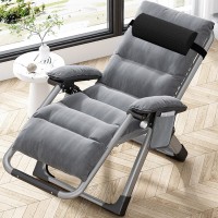 Docred Comfy Chair Folding Chair Recliner Chair For Bedroom And Living Room Folding Reclining Patio Chairs Lounge Chair With R