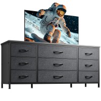 Enhomee Dresser Tv Stand With Drawers Media Console Table For 60 Tv Console With 9 Drawers For Bedroom Entertainment Cente