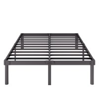 Viisari King Bed Frame 18 Inch Metal Bed Frame King Heavy Duty Platform King Size Bed Frame No Box Spring Needed Easy Assembly N