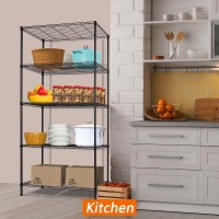 Regiller 5Wire Shelving Metal Storage Rack Adjustable Shelves 177 D 354 W 723 H Standing Storage Shelf Units For Lau