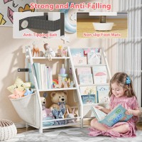 Latibell 3 Tier Kids Bookshelf And Toy Storage Kids Book Sling Shelf Montessori Baby Toddler Bookshelf For Kids Kids Bookcase