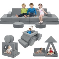 Edbuosy 22Pcs Modular Kids Play Couch Kids Couch For Playroom Bedroom Living Rooms 500Diy Creativing Couch For Inspiring Chil