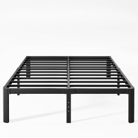 Keramik 18 Inch High King Size Bed Frame Metal Platform King Bed Frame No Box Spring Needed With Round Edge Easy Assembly Hea