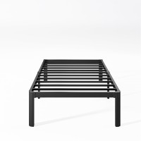 Keramik 14 Inch High Twin Bed Frames No Box Spring Needed Metal Bed Frame Twin Size With Round Edge Easy Assembly Heavy Duty