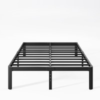 Keramik 14 Inch High Queen Bed Frame No Box Spring Needed Platform Bed Frame Queen Size Metal With Round Edge Easy Assembly H