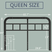 Keramik 40 Inch High Headboard Queen Size Queen Headboard Only Metal Headboard Queen Easy To Install