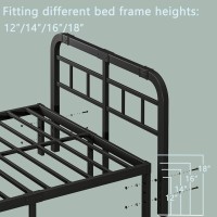 Keramik 40 Inch High Full Size Headboard Only Black Headboard Full Size Metal Headboard Easy To Install