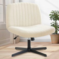 Orange Factory Cross Legged Office Desk Chair No Wheels Fabric Padded Modern Swivel Height Adjustable Wide Seat Computer Task Va