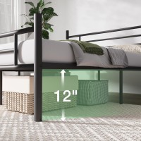 Novilla Twin Bed Frame With Headboard And Footboard 14 Inch Metal Platform Bed Frame Under Bed Storage Strong Metal Slats Sup