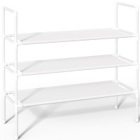 Sakugi Shoe Rack With Nonwoven Fabric Xlarge Shoe Organizer 3Tier Shoe Storage Rack Sturdy Shoe Rack For Closet Garage